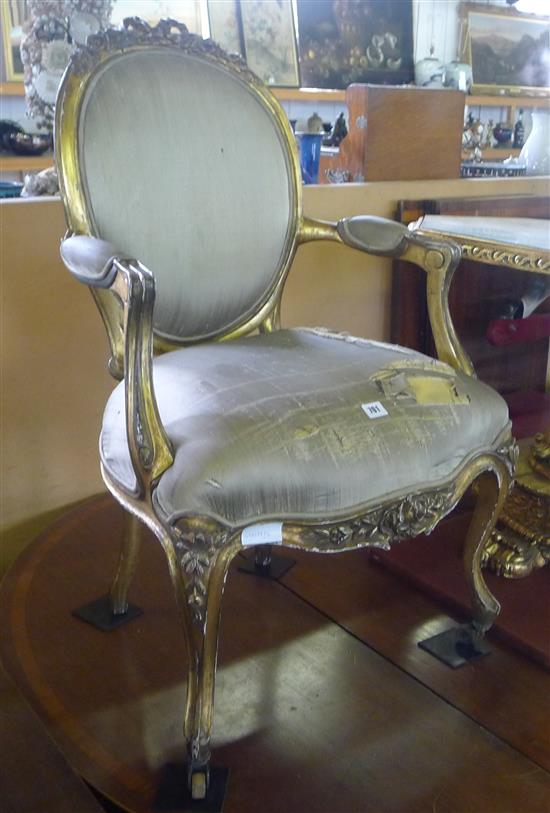 Gilt armchair